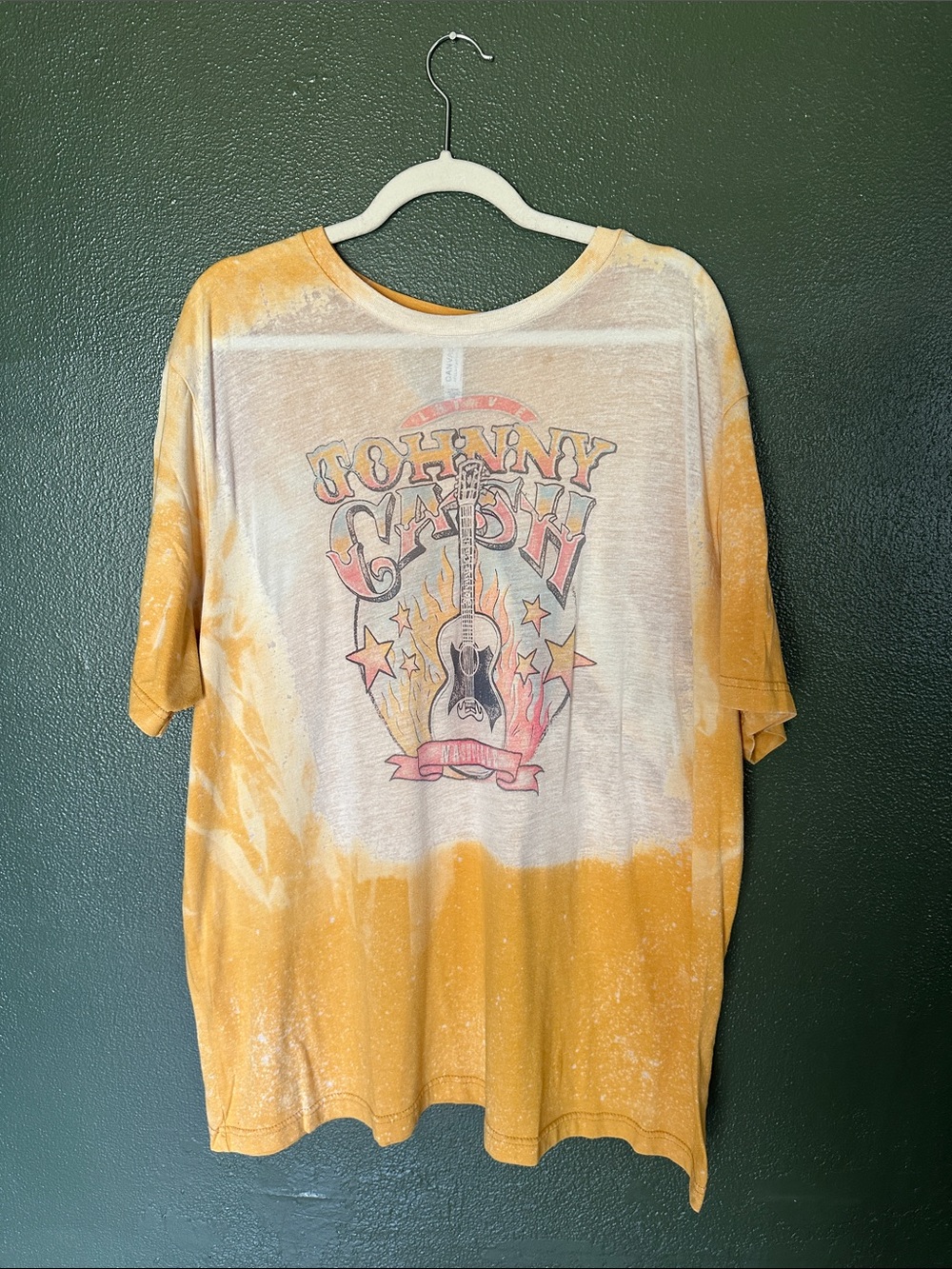 Yellow Tie-Dye Johnny Cash / Nashville, TN Graphic Tee
